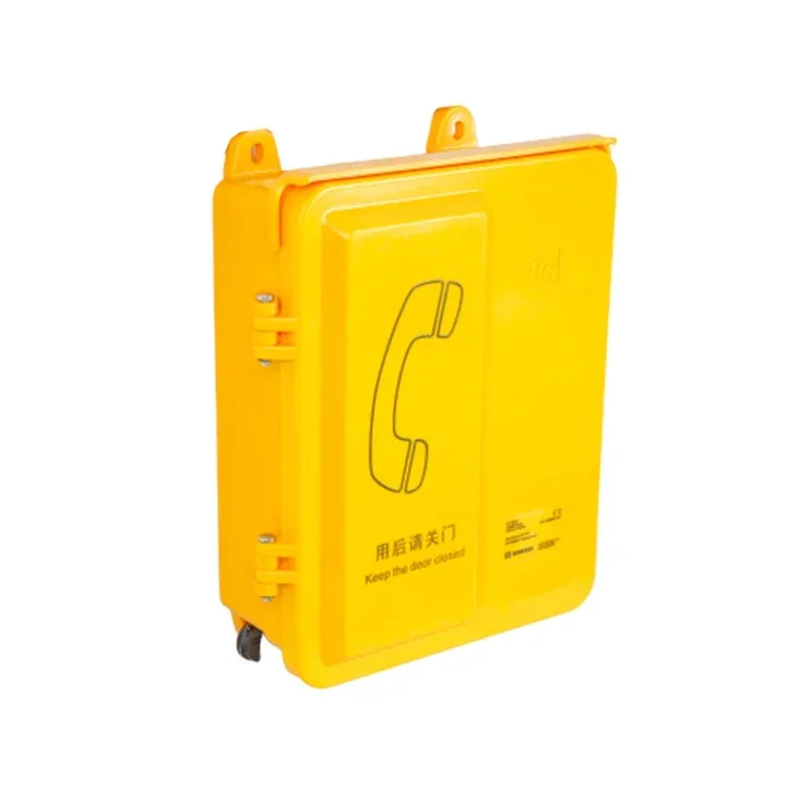 Ip65 نظام اتصال داخلي رقمي خارجي مقاوم للماء Voip Sip هاتف صناعي للطوارئ مع مكبر صوت للسكك الحديدية لمترو الأنفاق على الطرق السريعة