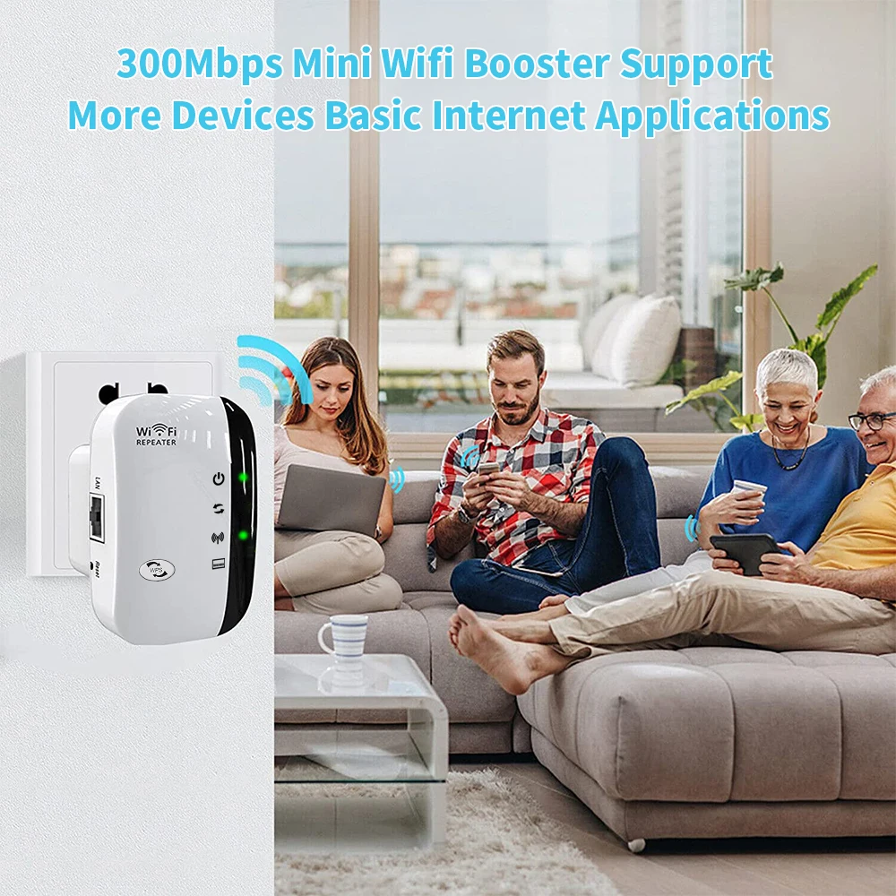 300Mbps Wireless WiFi Repeater WiFi Extender Amplifier Booster Router 802.11N WiFi Repeater Access Point WiFi Signal Amplifier