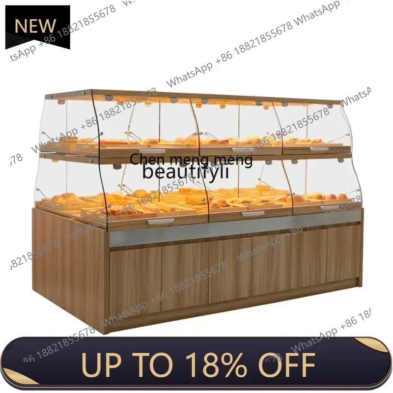 

Z189 A56 Bread Display Cabinet, Nakajima Cabinet Cake Shop Bread Shelf Glass Commercial Drawer Type
