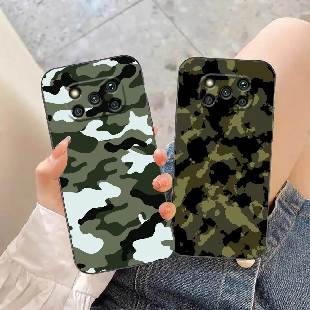 Case For Xiaomi Poco X5 X4 X3 M5 M4 M3 F5 F4 F3 GT Pro NFC 5G 4G Black Shark 5 Mix 3 2S 4 Case Funda Various Military Camouflage