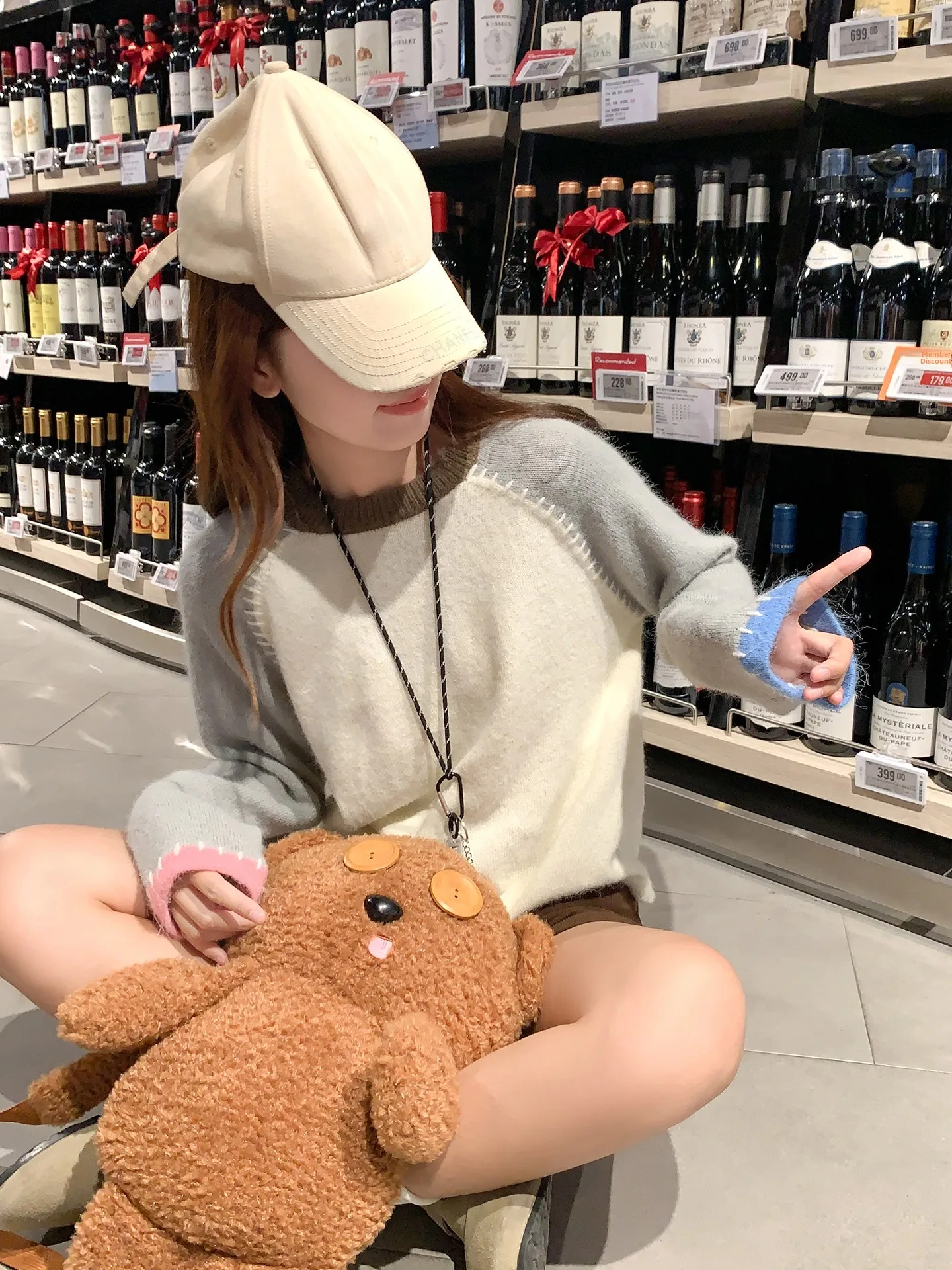 

Loose Women's Pullover Sweater round Ne Knitted Top Inner Wear Base Layer Korean Sle Color Colion Autumn Winter Faion