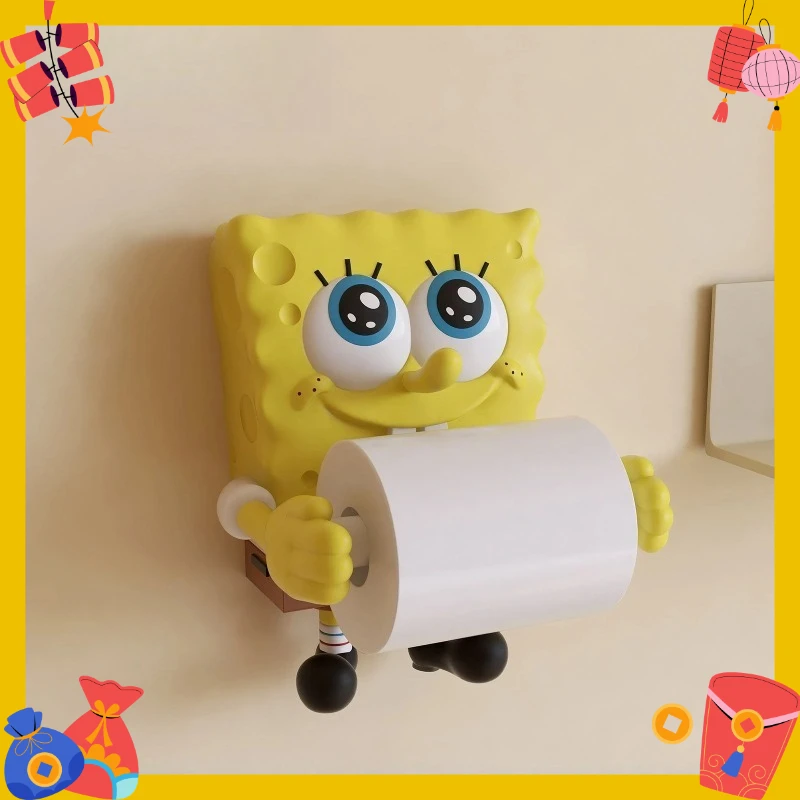 

Sponge Coreless Toilet Paper Roll Holder Toilet Kitchen Paper Towel Dispenser Personalized Decorative Cartoon Home Ornament