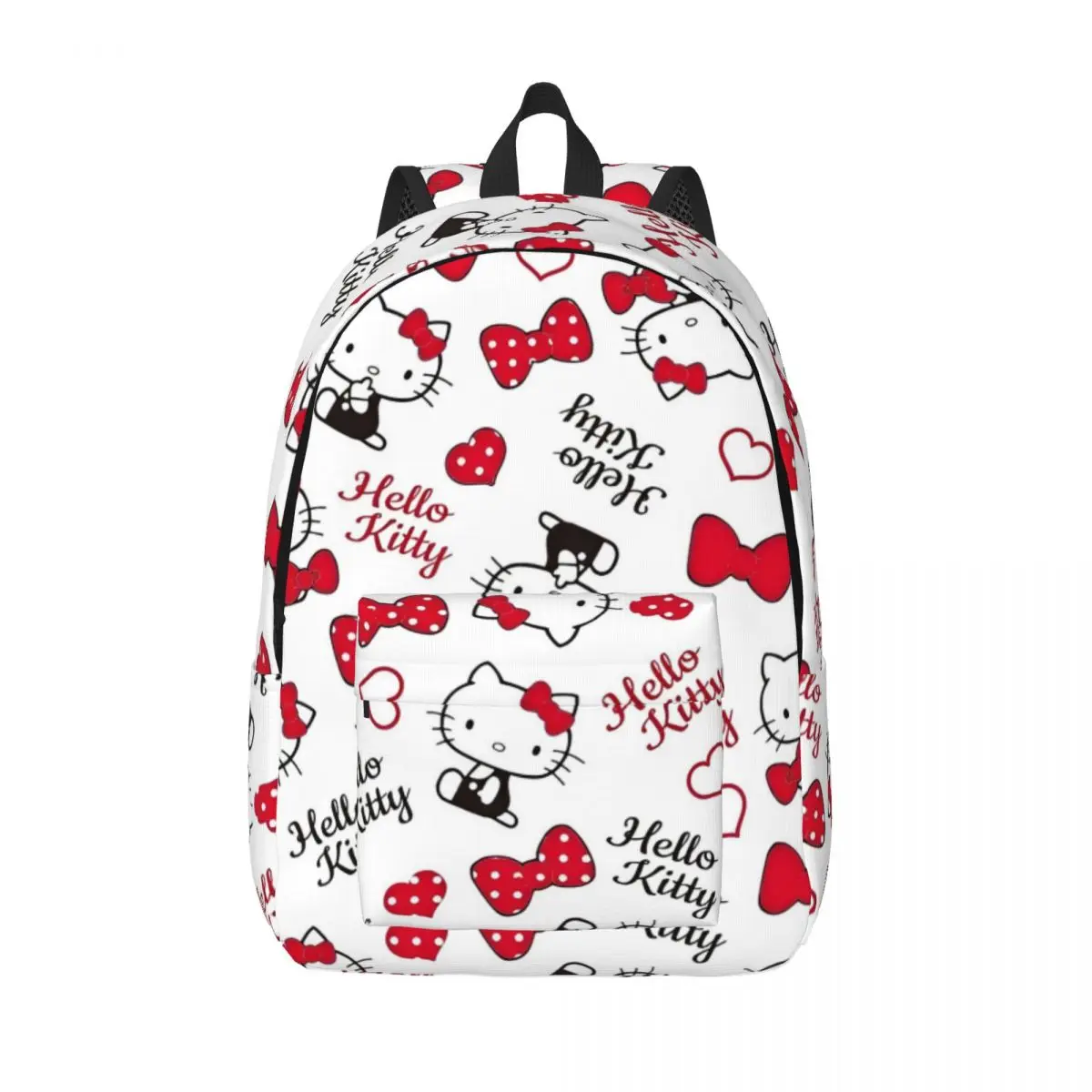 Cartoon Cute Hello Kitty Backpack for Men Women Fashion Student Work Daypack HelloKitty College Canvas Bags Gift