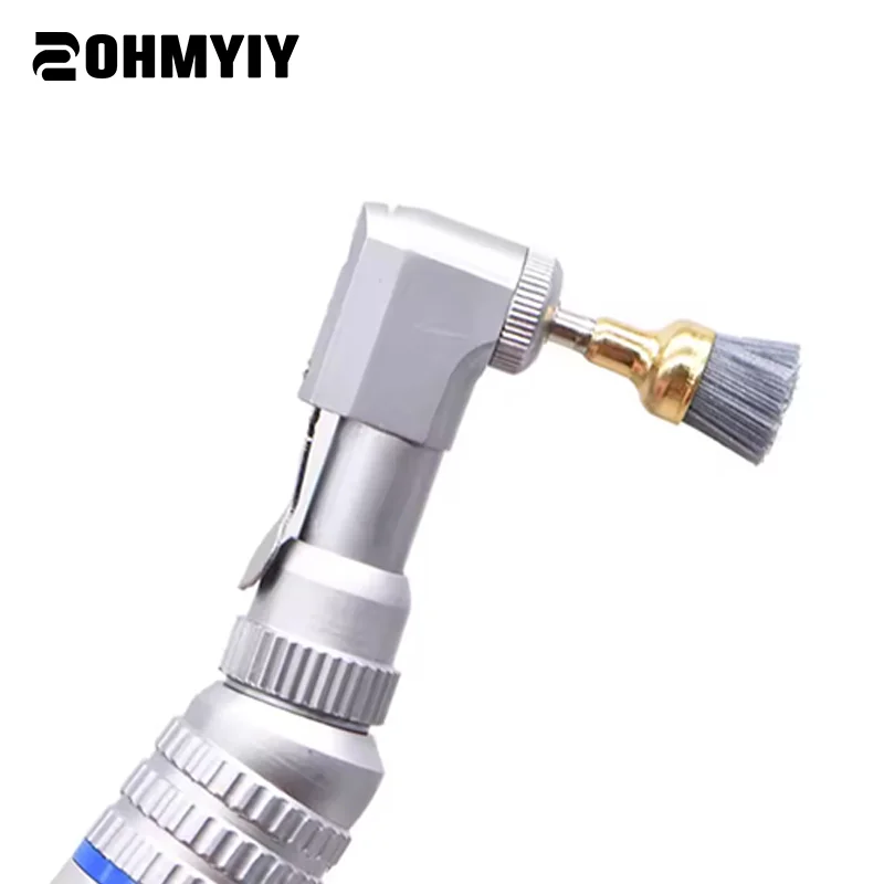 

10Pcs Mix Dental Gold Prophy Brushes Pointed Flathead Shaped Cleaning Polishing Polisher Disposable High Quality
