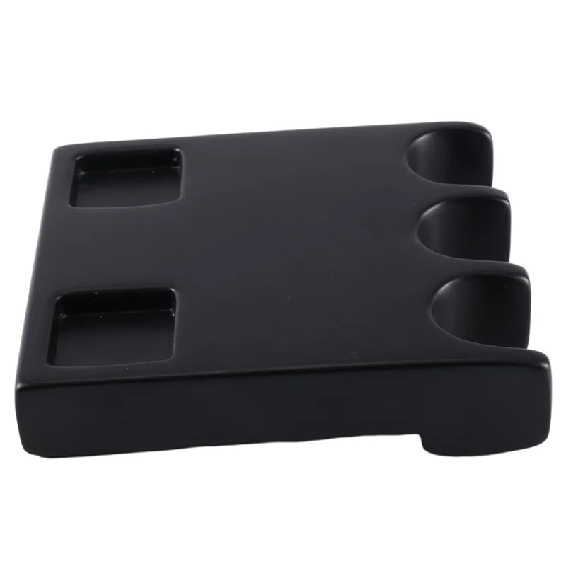 

2Z-держатель для палочек для бассейна, портативный держатель для кия с 3 отверстиями, держатель для кия с нескользящей накладкой, вмещает 2 квадратных кия для мела