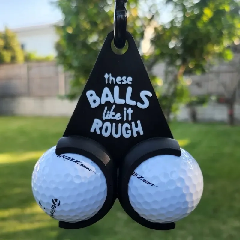 Funny Golf Ball Holder Portable Golf Ball Storage Clip Novelty Golf Accessory Gift For Golf Lovers