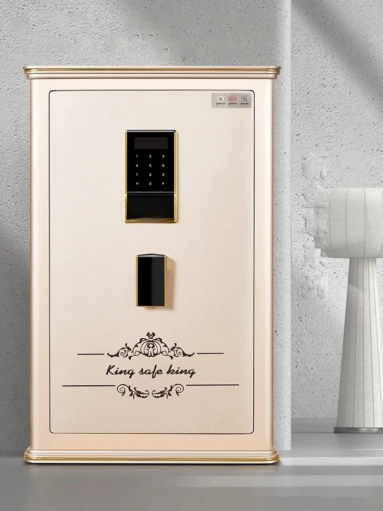 Household safe Small fingerprint electronic password lock Storage anti-theft All steel clip into the wall Bedside wardrobe
