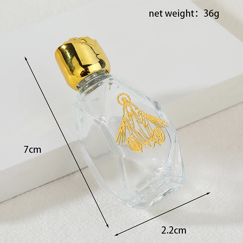 زجاجة مياه مقدسة فارغة يسوع زجاجة دينية لوازم المعمودية المسيحية قابلة لإعادة الملء المحمولة مستحضرات التجميل التعبئة والتغليف زجاجة فارغة #6