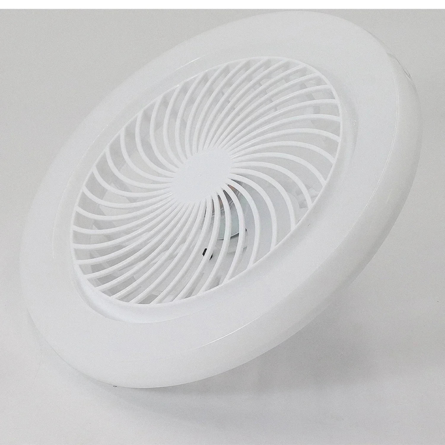 Elegante e eficiente ventilador de teto LED com controle remoto inteligente, elegante ventilador E27, Energy Efficient e operação elegante, Novo