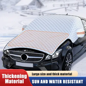 Extra large car snow cover Multilaye thicken car winter windshield hood protection cover Snowproof Anti-Frost sunshade protector