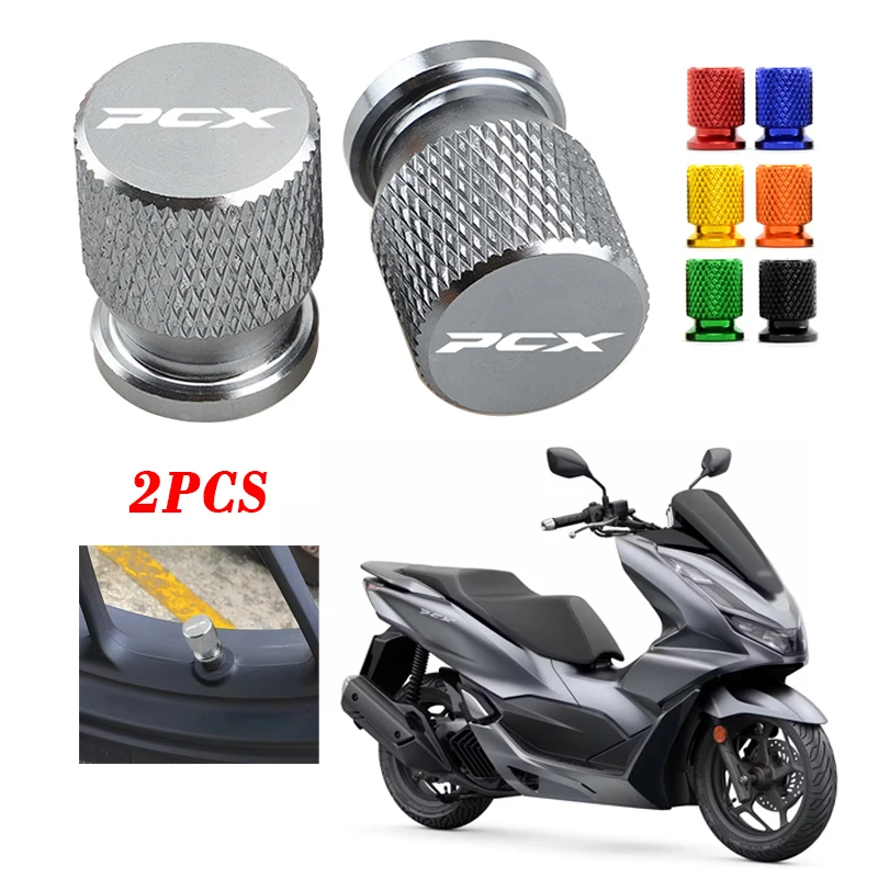 Voor Honda Pcx125 Pcx150 Pcx160 Pcx 160 Pcx 150 Pcx 125 Motorfiets Ventiel Poort Steelkap Cnc Aluminium Pcx Logo