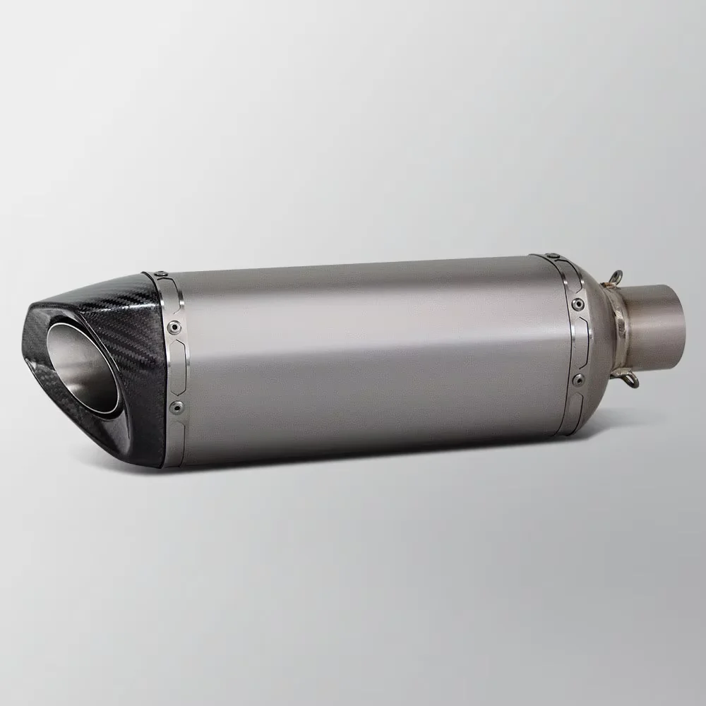 For ZX10R R7 XMAX300 Forza350 390ADV F850GS CB650R DUKE790 Motorcycle Exhaust Modify Titanium Carbon Universal 60MM Akra Muffler