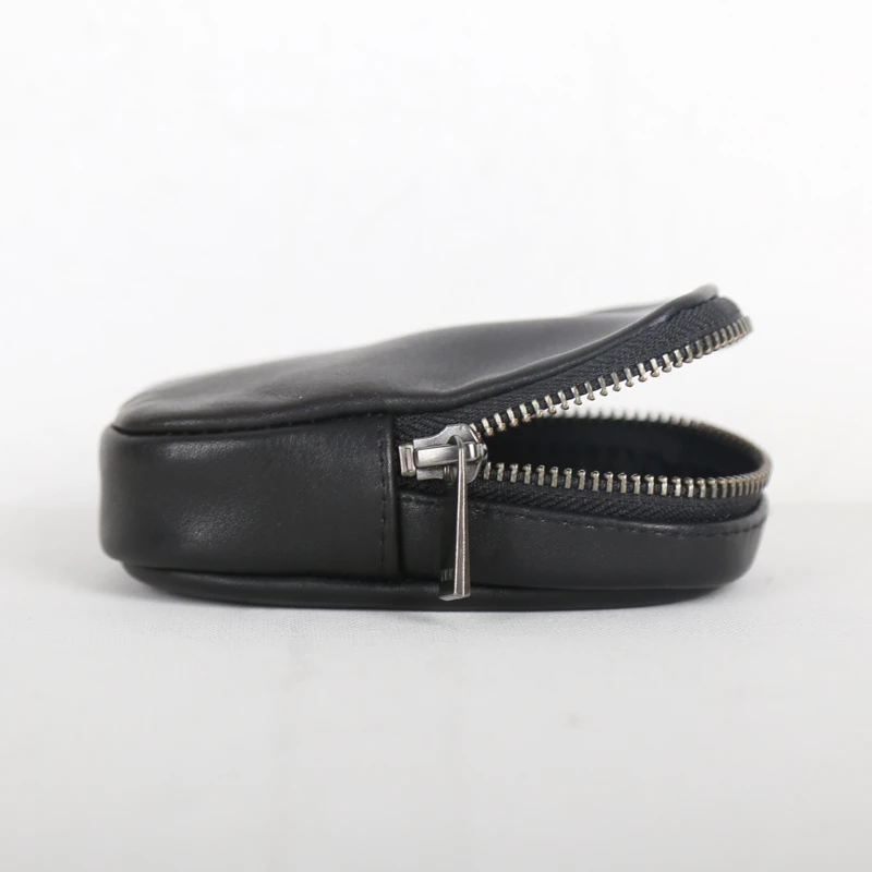 

Storage Coin Purses Cowskin Leather High Quality Key Bag Casual Credit Card Wallet Zipper Coin Pouch