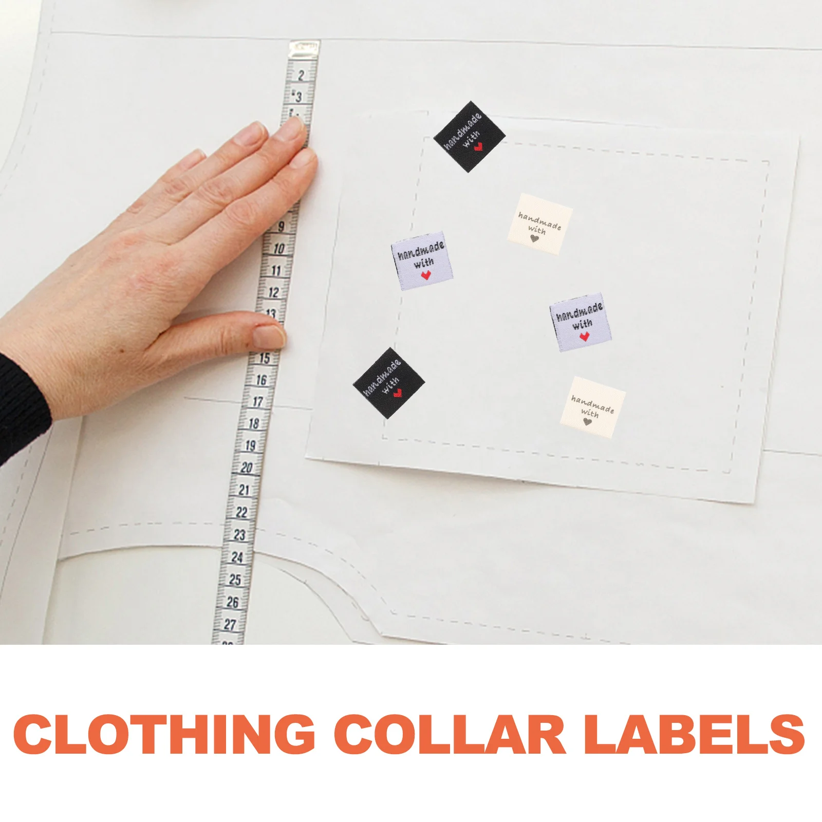 

150pcs Clothing Sew On Tags For Jeans Shirts Coats Hats Bags Diy Apparel Accessories Custom Clothing Tag Name Tags