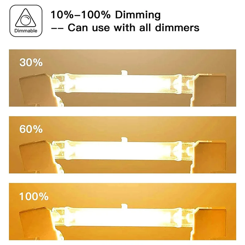 ABUP-R7s Halogen Light Bulbs, 21 Packs R7s Bulb 118Mm Dimmable 230V Halogen Bulbs, Tungsten Linear Light Bulb 300W