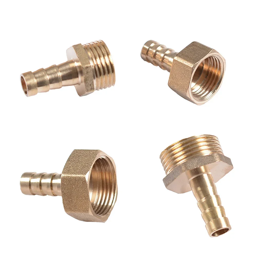 1/8 "1/4" 3/8 "1/2" 3/4 "Npt Man Naar Slang Weerhaak Hosetail Messing Pijpfitting Connector Koppeling Water Gas Brandstof