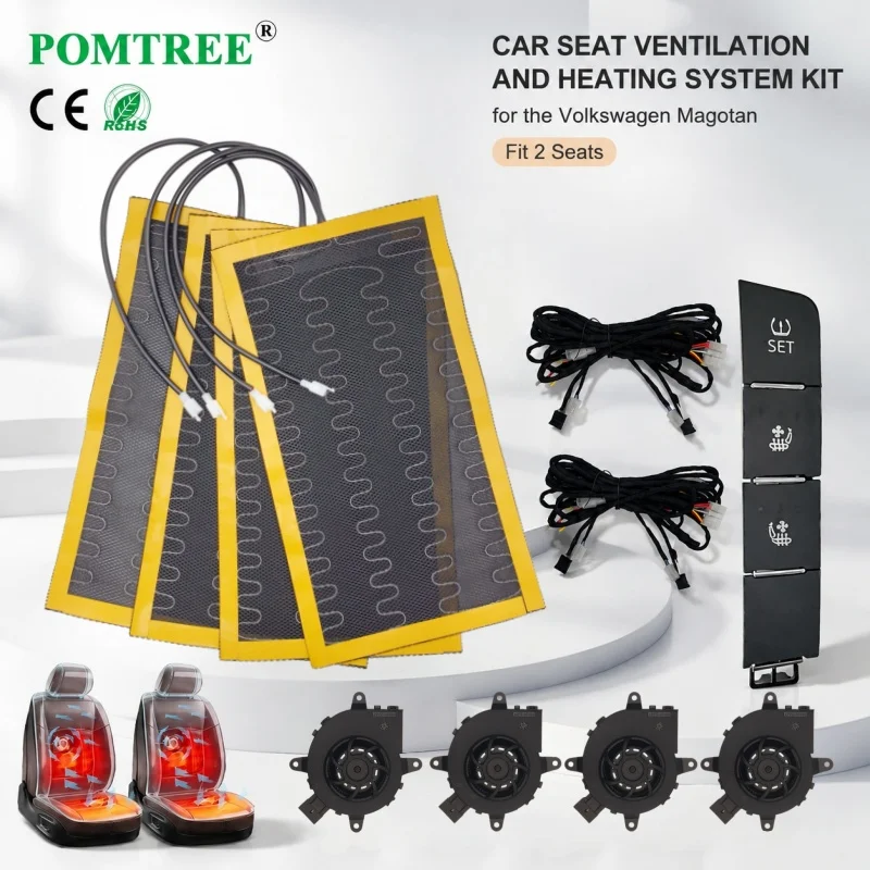 Built-in Car Seat Ventilation Cooling And Heating System Kit Fit For 2023 Volkswagen Magotan,Comfortable Driving In All Seasons
