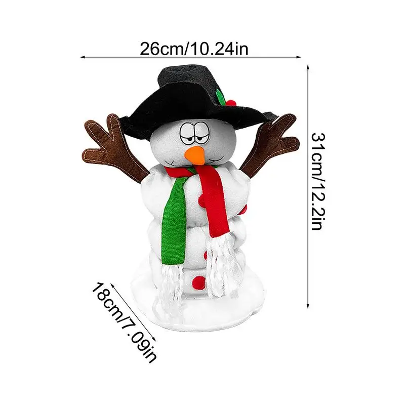 Muñeco de nieve bailando, juguetes de peluche navideños, juguete de peluche que canta para niños, muñeco de Navidad interactivo, muñeco de peluche eléctrico de Navidad