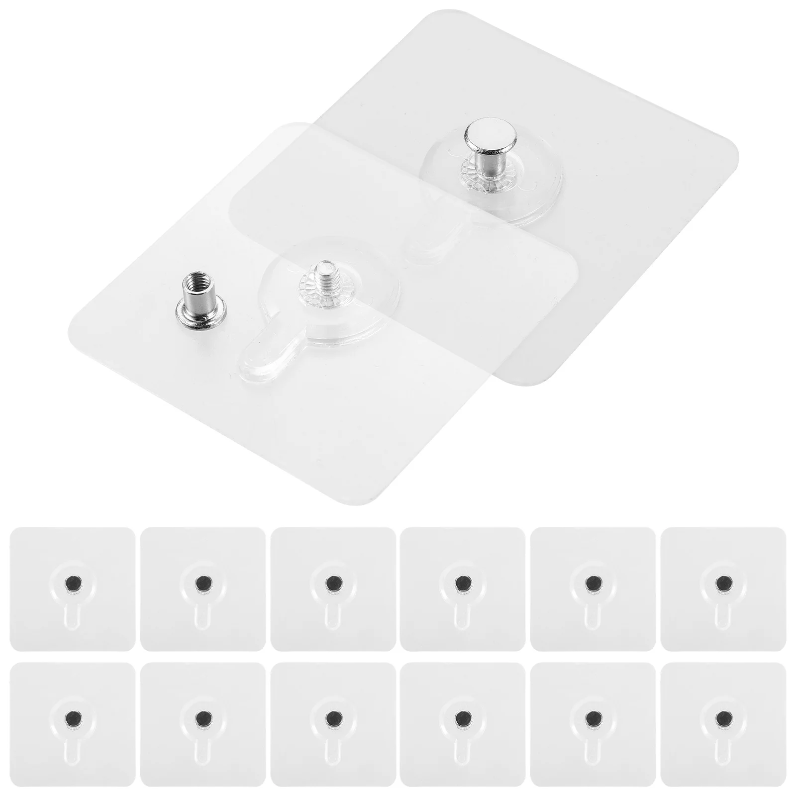 

20 Pcs Traceless No-punch Ceramic Tiles Household Adhesive Hooks Hanging Picture Frame Heavy Duty Wall for Photo Pin