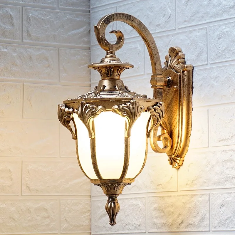

European wall lamp outdoor waterproof garden lamp American villa exterior wall lamp retro balcony outdoor terrace
