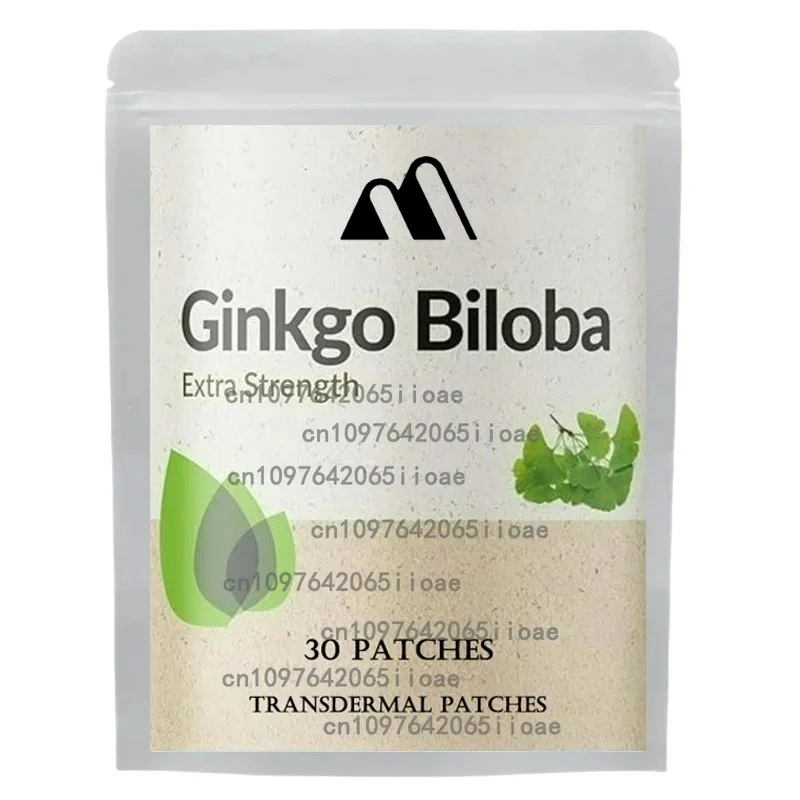 

30 Patches Ginkgo Biloba Patch Gingko Transdermal Patches - Brain Function & Memory Support