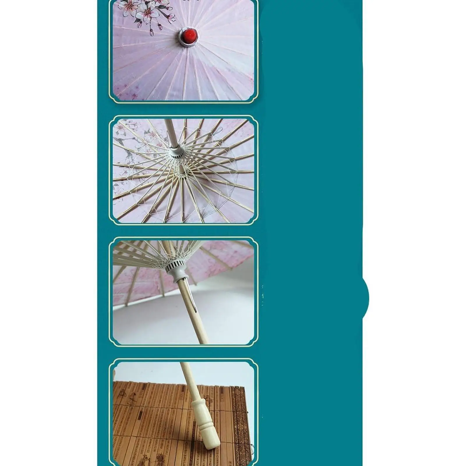 Chinese Classical Umbrella Oiled Paper Umbrella Oriental Parasol Handmade for Wedding Party Costumes Chinese Photo Props Decor