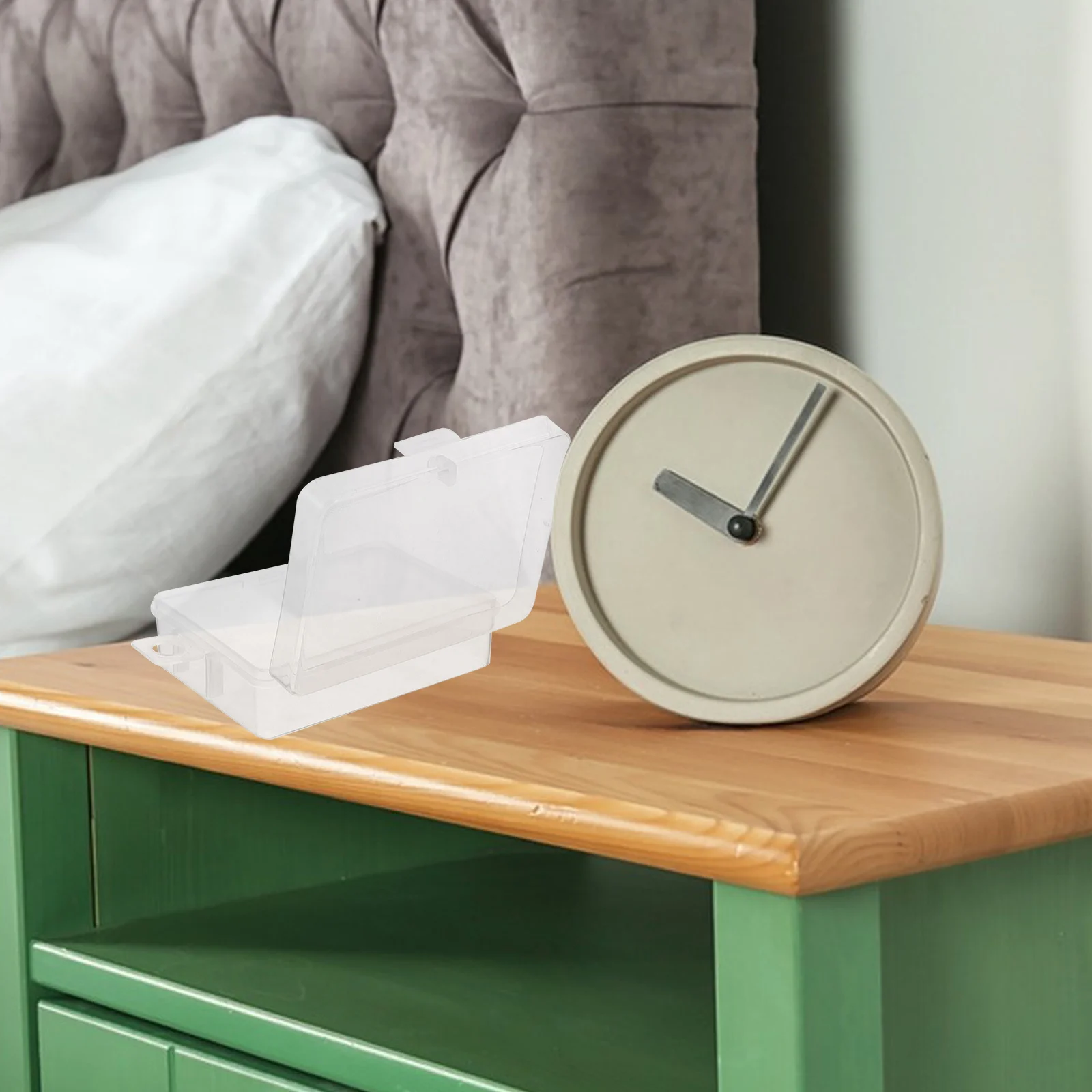 

10pcs Locking Clear Plastic Containers Small Organizer Box For Jewelry Beads Pills Rings Rhinestones Storage Case Multi-Use