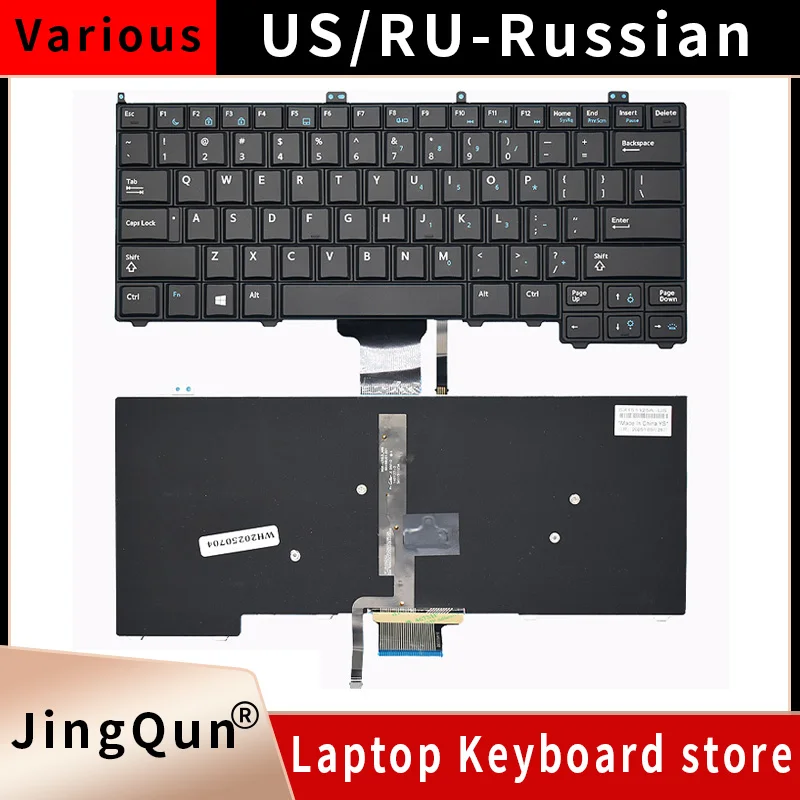 

New Russian US For Dell Latitude 12-7000 E7440 E7420 E7240 E7420D Laptop Keyboard NSK-LDABC NSK-LD0UC 115T5 NPR1D