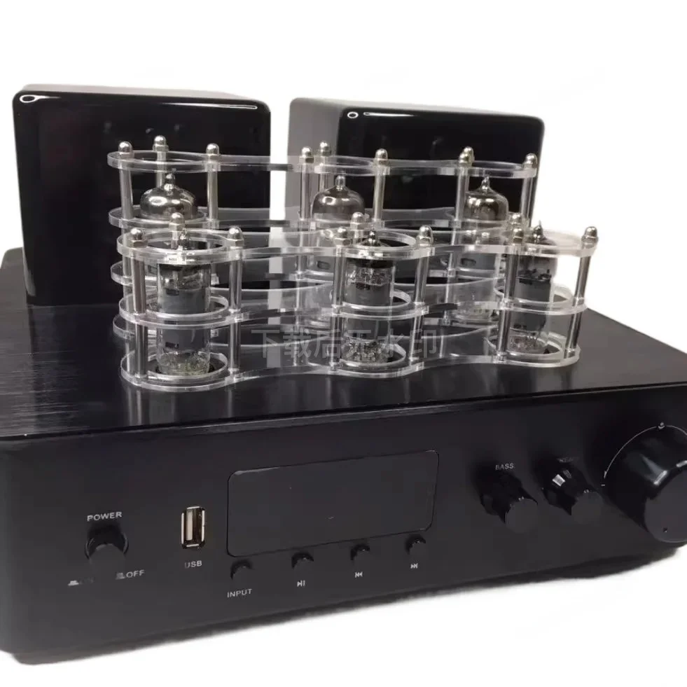 

200W+200W High Power Bluetooth 5.0 Vacuum Tube Amplifier HiFi Preamplifier for Home Theater Audio Speaker System