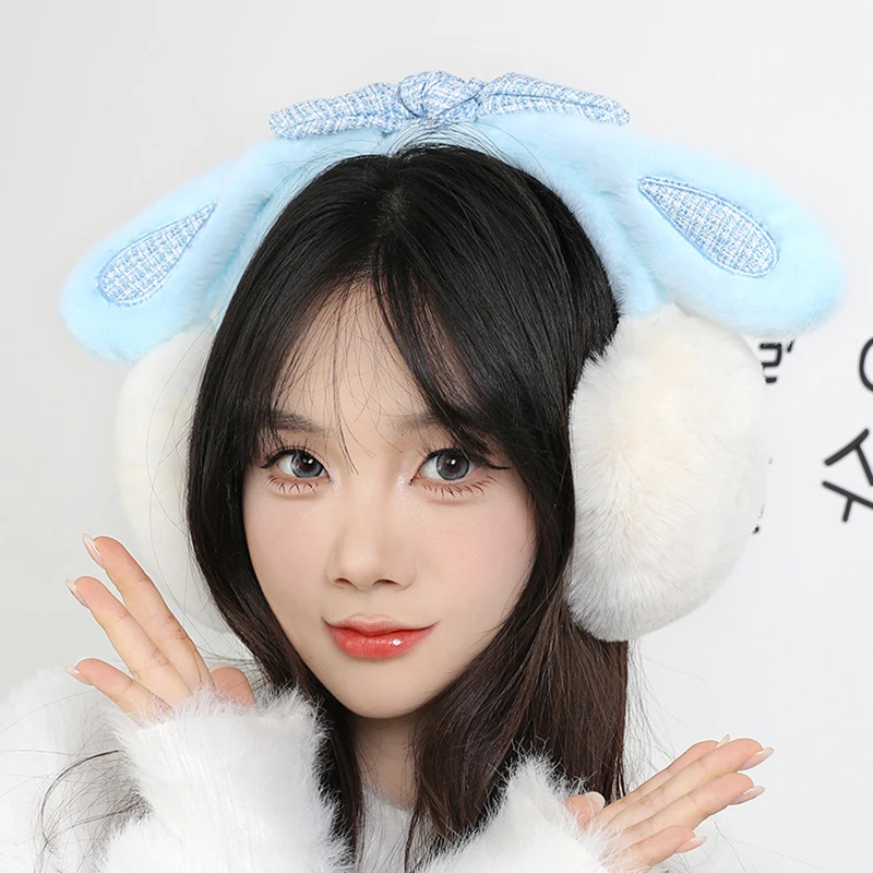

Soft Plush Ear Warmer Winter Women Warm Earmuffs Fashion Ear Cover Outdoor Cold Protection Ear-Muffs Folding Earflap
