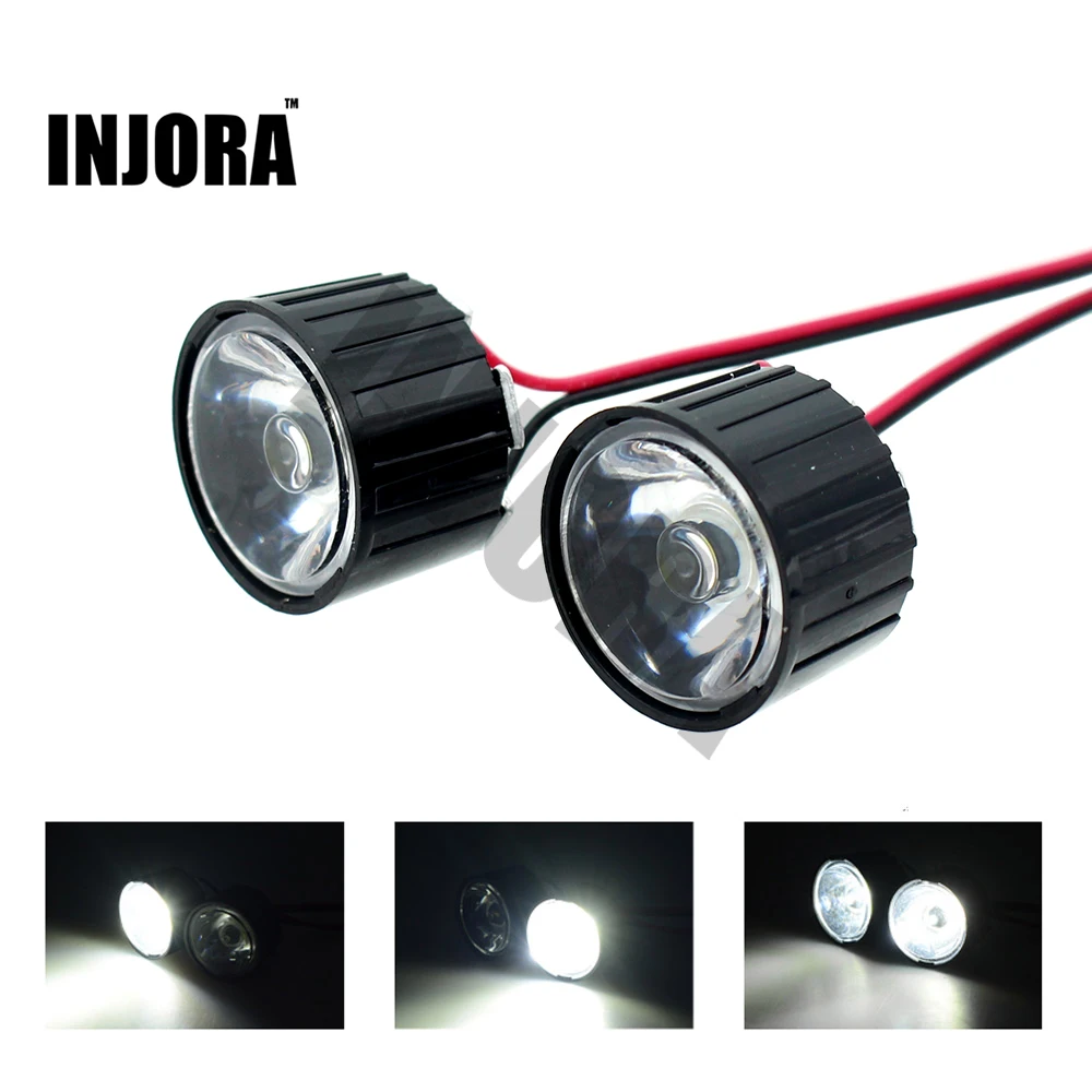 1W/3W DIY High Power Headlight LED Lights with Controller Board for 1:10 RC Rock Crawler Axial SCX10 1:8 RC Car HSP HPI