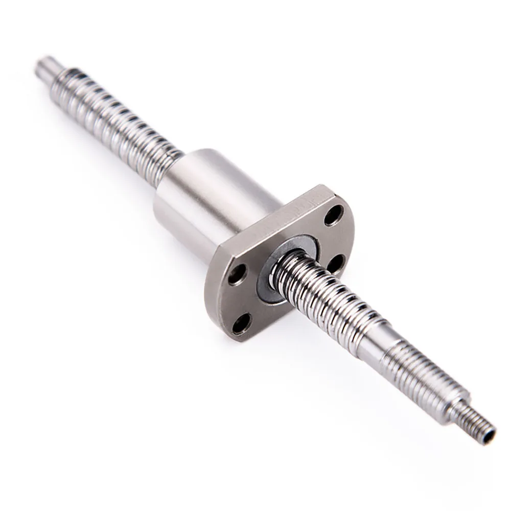 New Free Machined SFK1002Miniature Ball Screw SFK1002 60 80 100 150 180 260mm C7 Roller Ballscrew With Single Ball Nut For CNC