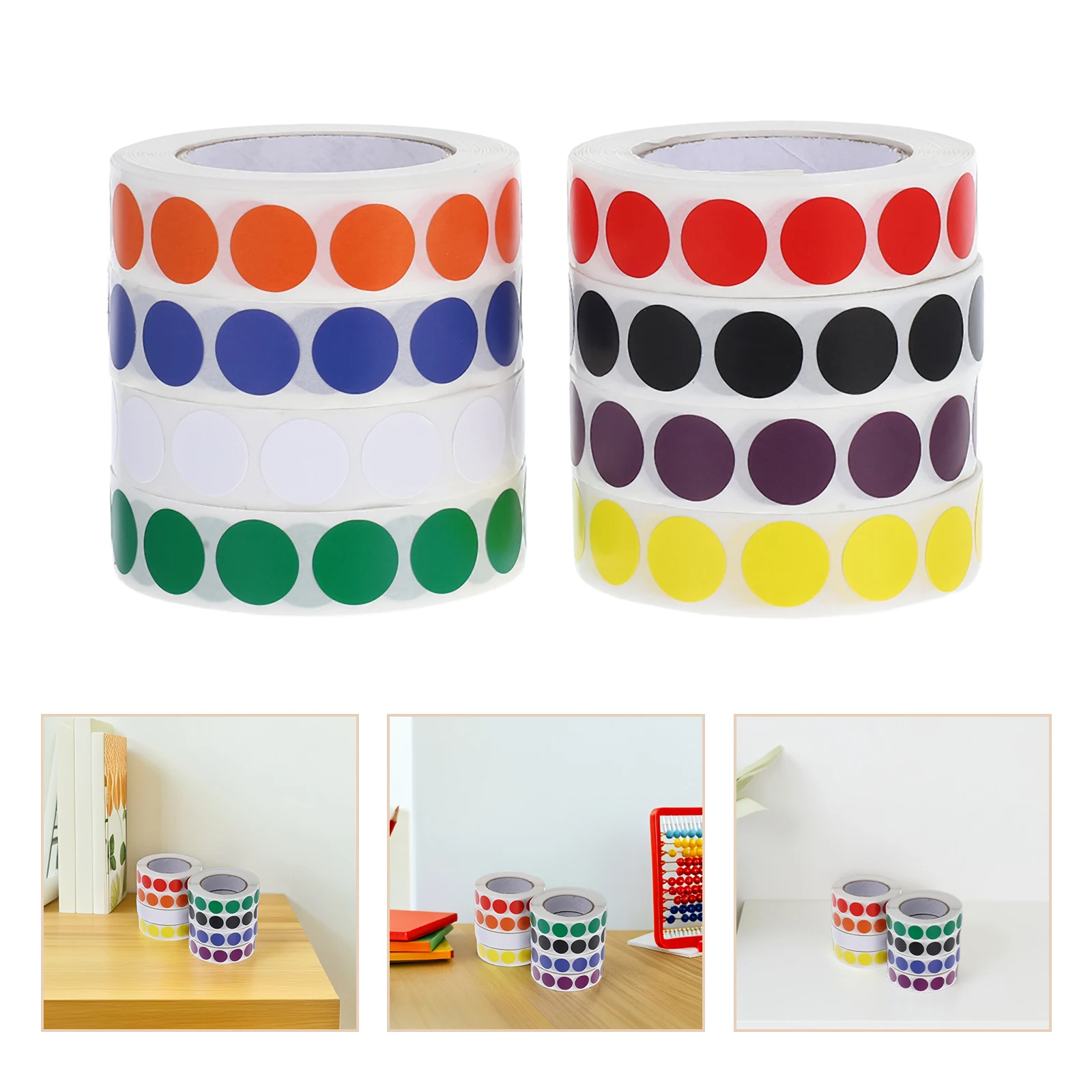 

Small Dot Label Circle Stickers Color Dots Removable Colored Spot Adhesive Labels for Files Books Boxes