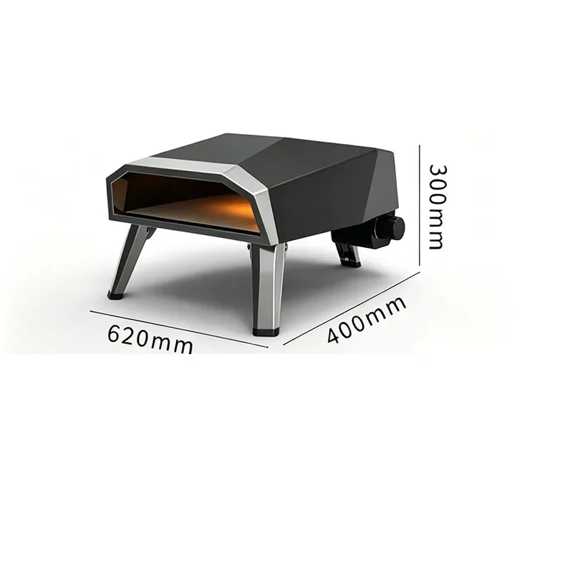 Portable Countertop Pizza Oven, Tabletop Pizza Maker With Viewing Window For Backyard Outdoor Baking