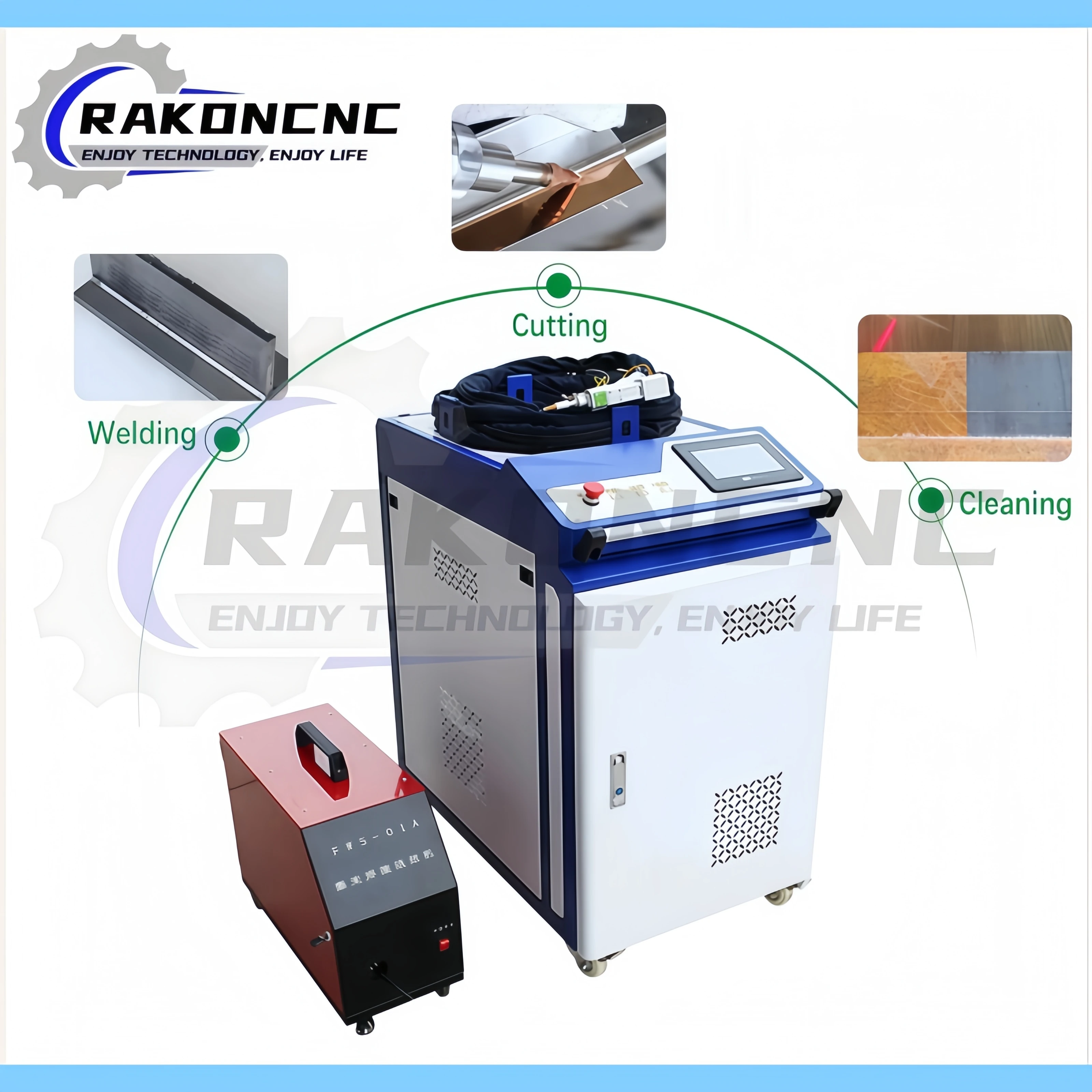 

High Quality 4 in 1 Fiber Laser Cleaning Welding Cutting Machine 1500W 2000W 3000W 6kw with Good After Sale Service for Metal