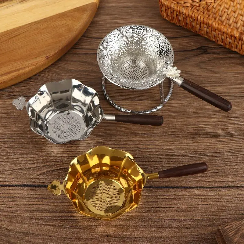 Hammer Patterned Fish Tea Strainer Tea Accessories Metal Tea Filter Mesh Alloy Separator Kitchenware