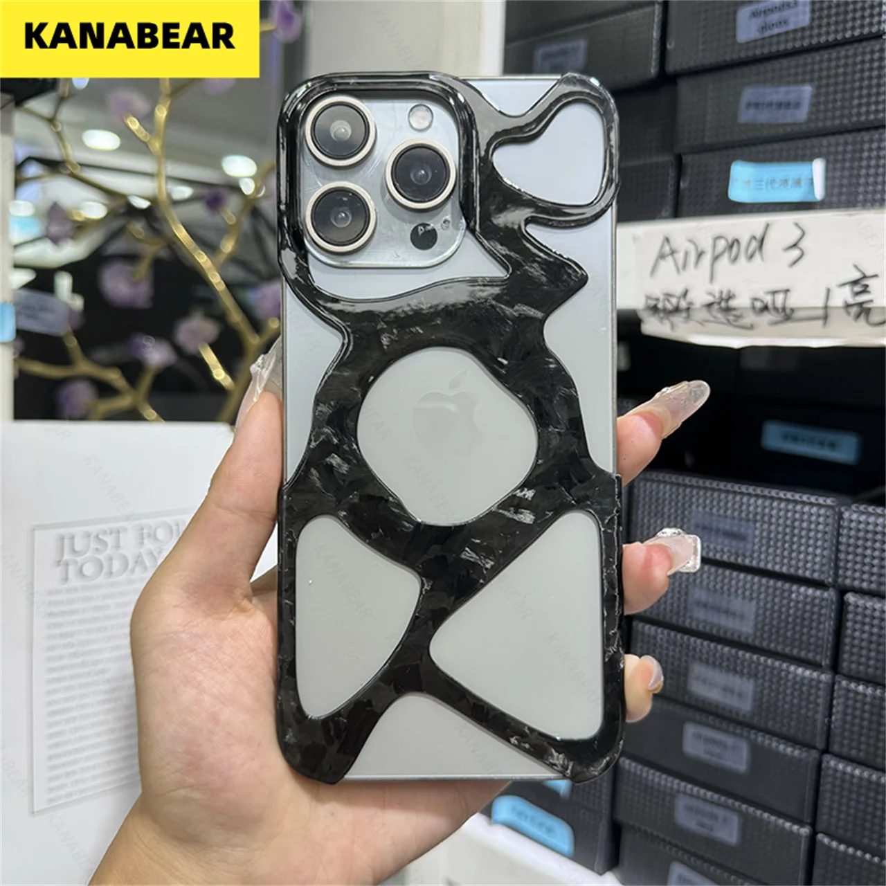 

Для iPhone15Promax, карбоновое волокно, искусственная ковка, новый 15pro, защитный стиль, мужской стиль