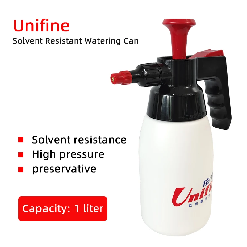 Unifine Degreaser Watering Can Car Paint Thinner Resistant Solvent High Pressure Anti-Corrosion 1L Clean Degreasing Empty Can