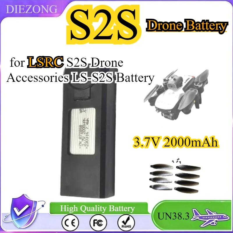 

S2S 3.7V 2000mAh Drone Battery for LSRC S2S Drone Accessories LS-S2S Battery /Blade Spare Part Battery Wholesale