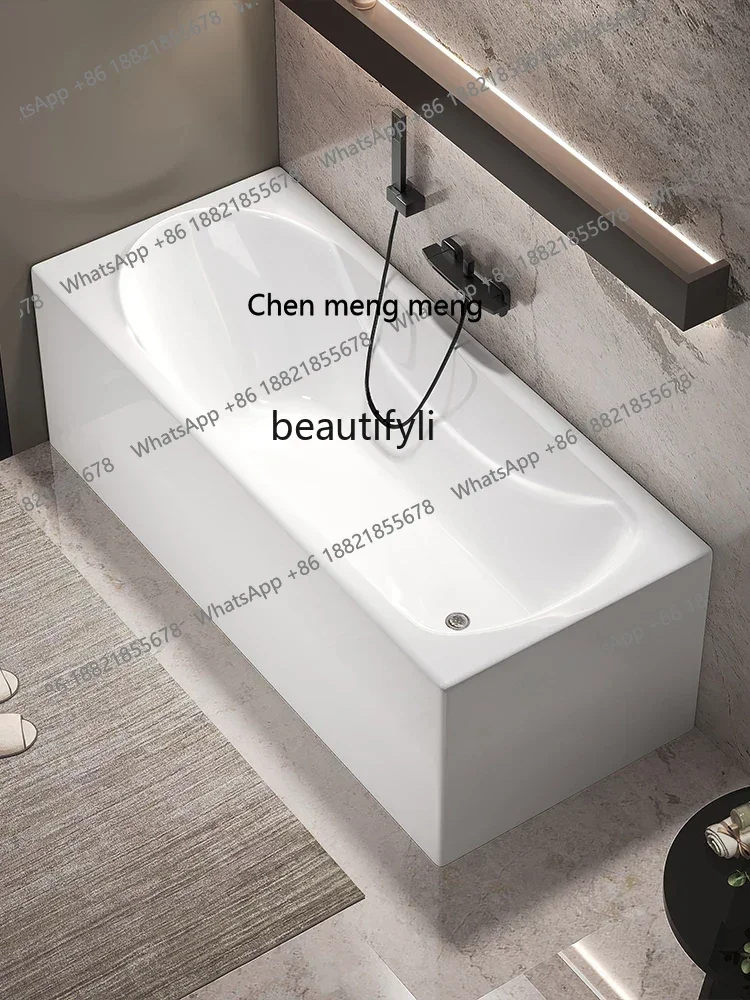 

zxHotel hotel bathroom free installation bathtub reclining acrylic adult bathtub independent household