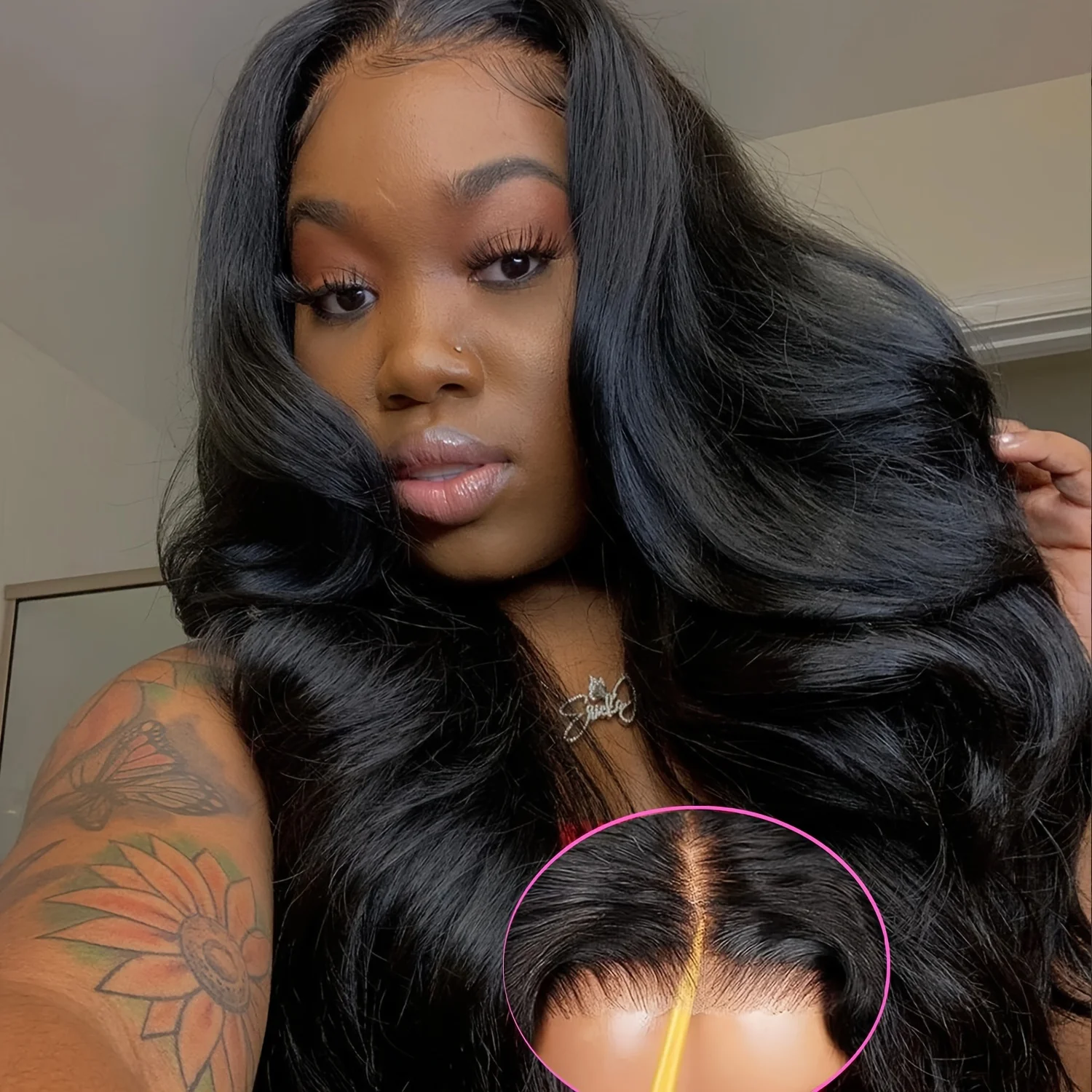 5x5 HD Lace Glueless Wigs Human Hair Pre Plucked Brazilian Body Wave Lace Front Wigs Human Hair Wig For Women Choice on Sale