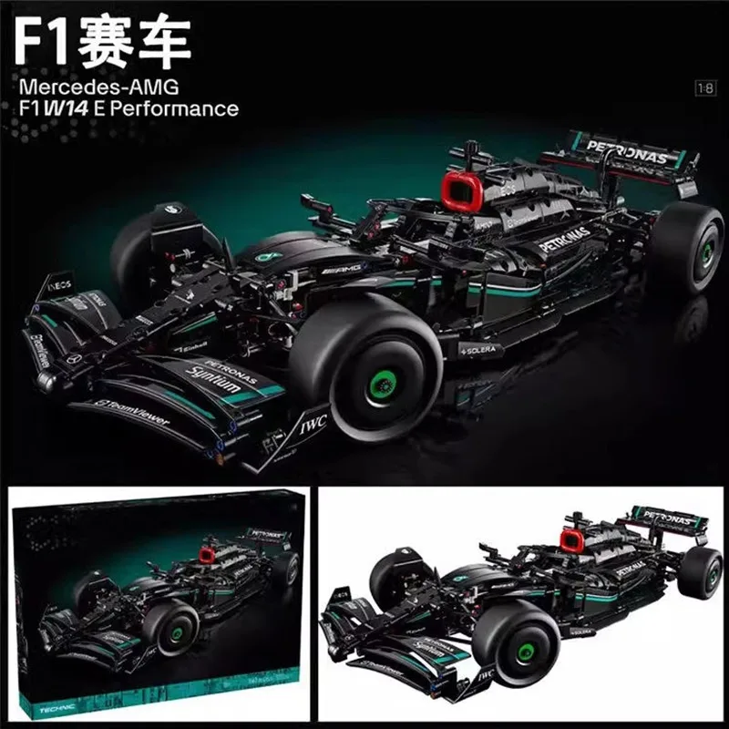 2024 new technology supercar formula racing building blocks compatible with 42171 boy toy birthday gift