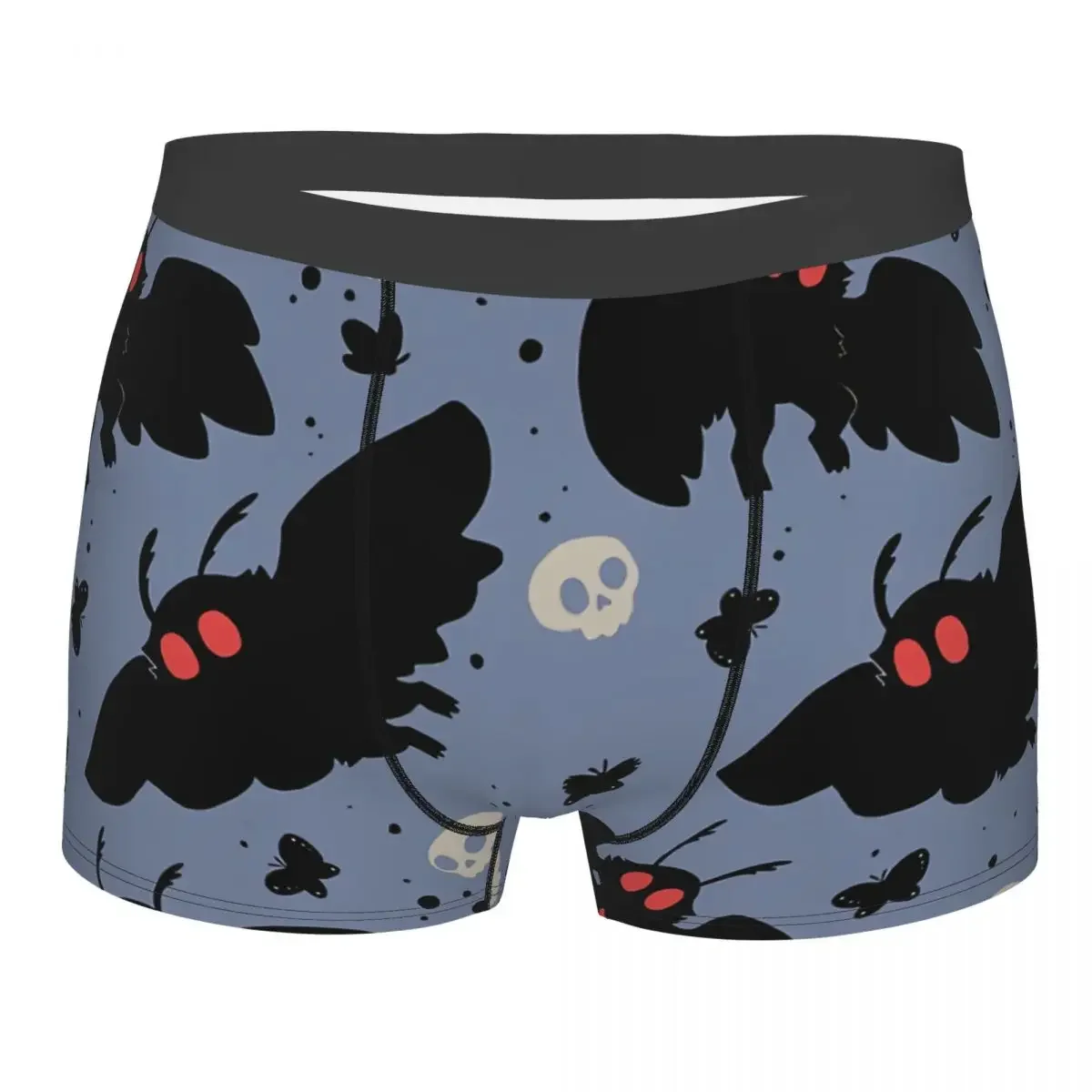 Mothman-bóxer azul para hombre, ropa interior muy transpirable, pantalones cortos sexys de alta calidad, Idea de regalo