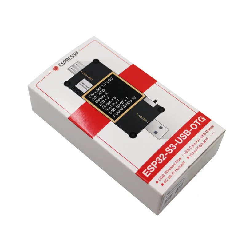 Placa de desarrollo ESP32-S3-USB-OTG LCD integrado de 1,3 pulgadas, módulo ESP32-S3-MINI-1 Placa de evaluación USB-OTG