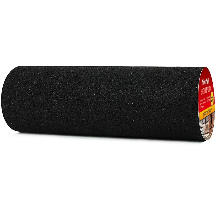 

Wide Roll Anti Slip Tape, Black Non Slip Ramp for Outdoor 18Inch x 30FT Non Skid Tape, Best Grip Non Slip Strips Tape High Tract
