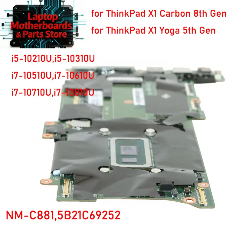 NM-C881 Mainboard Systemboard for ThinkPad X1 Carbon 8th Gen 2020 X1 Yoga 5th Gen 2020 with I7-10510U 16G FRU 5B21C69252 - view 4