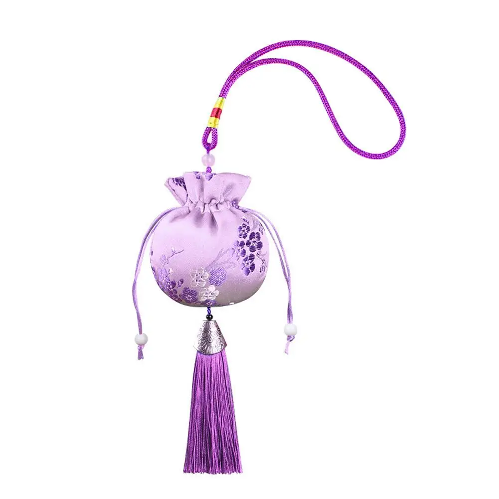 Chinese Style Sachet Jewelry Bag Embroidery Bag Empty Lucky Pendant Women Bag Drawstring Tassel Purse Coin Bag Sachet Vinta U0Q9