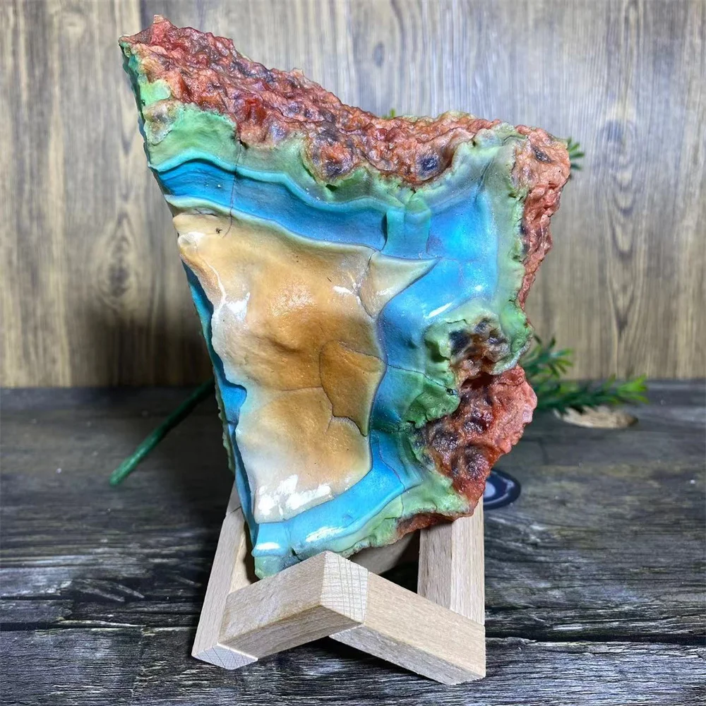 Natural Druzy Agate Free Form Crystal Specimen Geode Minerals Healing Home Decoration Beauty Reiki Meditation Aesthetic  +Stand