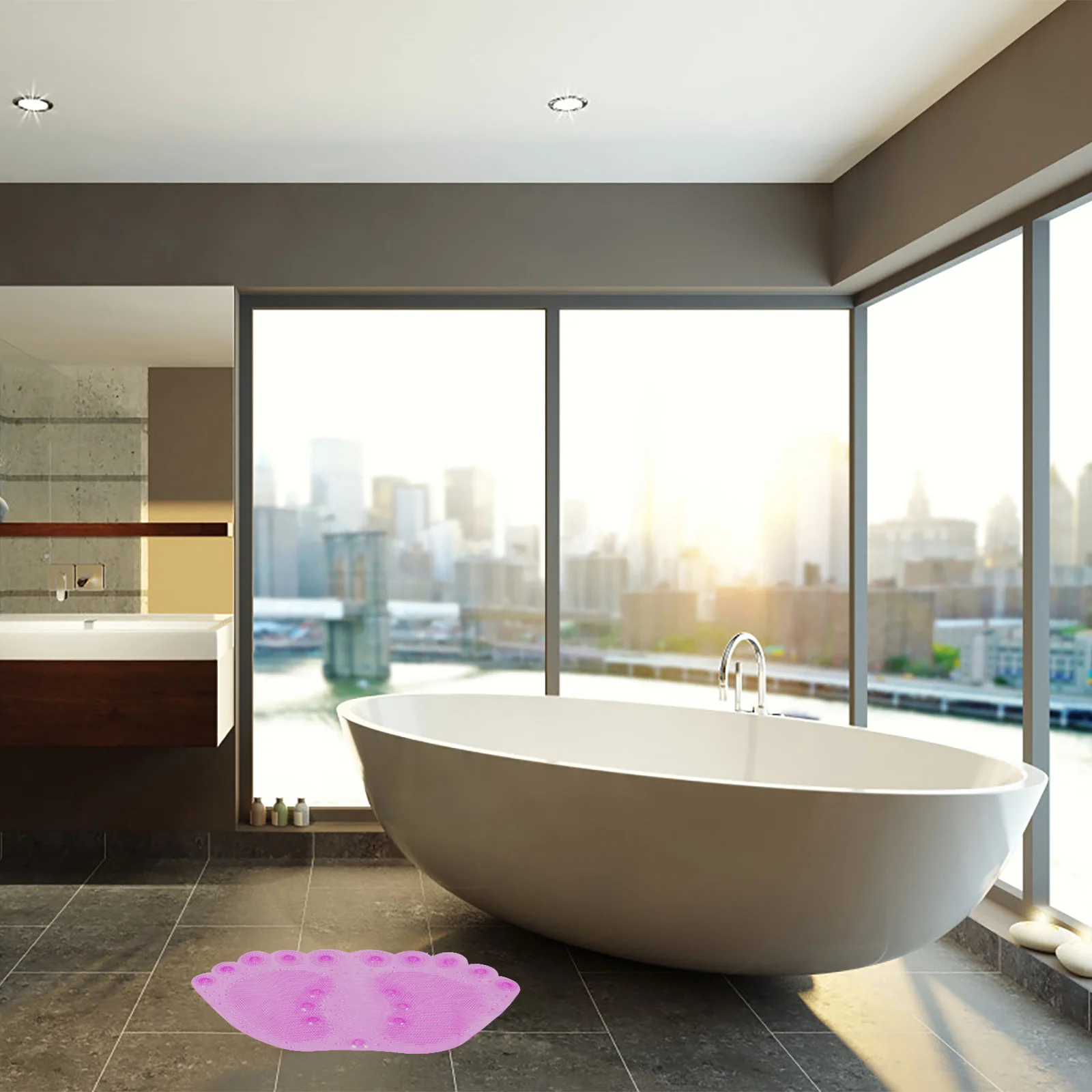 

PVC Anti Suction Cup Floor Suction Cup Floor Pad Mat Massage Function for Bathroom Shower Stall Spa Hotel Hospital Locker Room