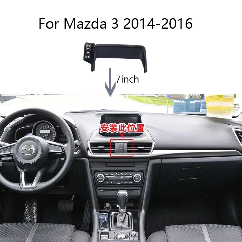 

Аксессуары для интерьера для Mazda 3 2014 2015 2016, BM, автомобильный держатель для телефона, фиксированный навигационный кронштейн, беспроводная зарядка